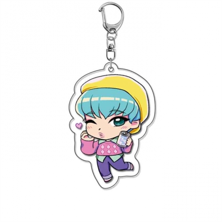 K-Pop Demon Hunters Anime Acrylic Keychain Charm price for 5 pcs