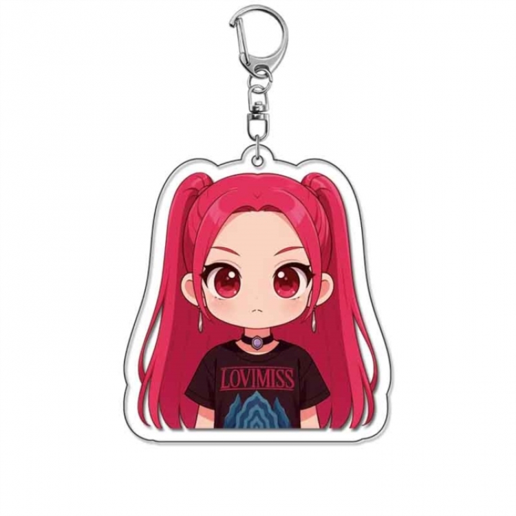 K-Pop Demon Hunters Anime Acrylic Keychain Charm price for 5 pcs