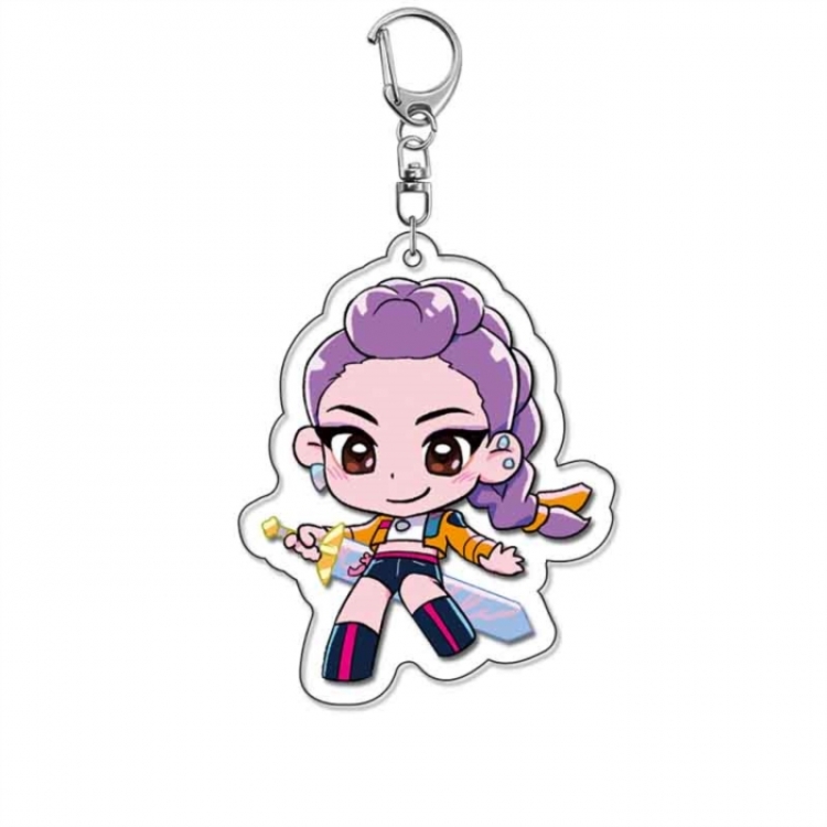 K-Pop Demon Hunters Anime Acrylic Keychain Charm price for 5 pcs