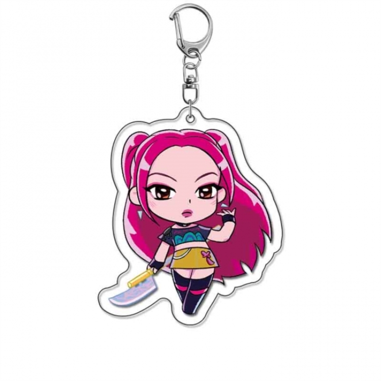 K-Pop Demon Hunters Anime Acrylic Keychain Charm price for 5 pcs