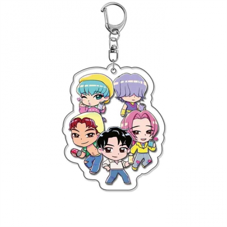 K-Pop Demon Hunters Anime Acrylic Keychain Charm price for 5 pcs