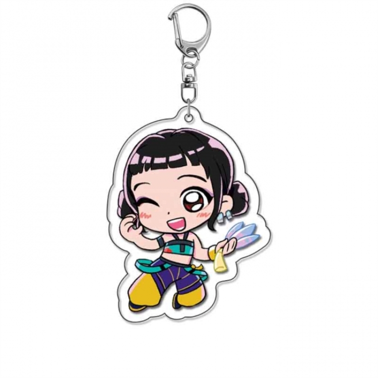 K-Pop Demon Hunters Anime Acrylic Keychain Charm price for 5 pcs
