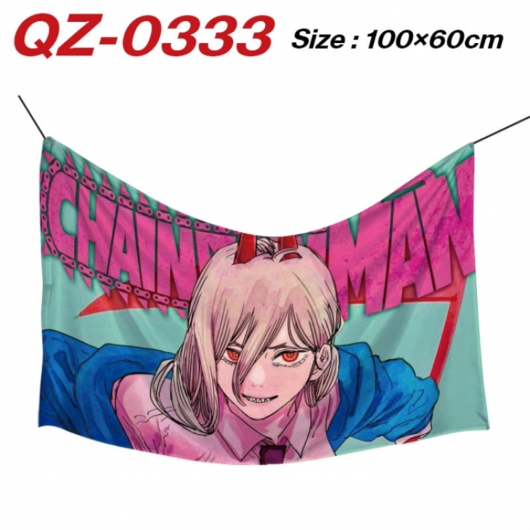 Chainsaw Man Anime Full Color Watermark Printing Banner 100X60CM