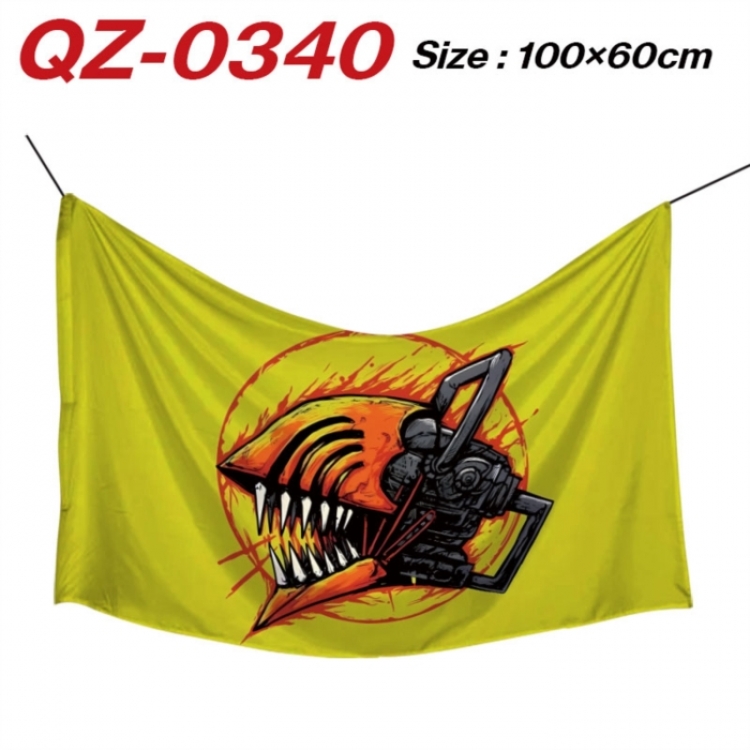Chainsaw Man Anime Full Color Watermark Printing Banner 100X60CM