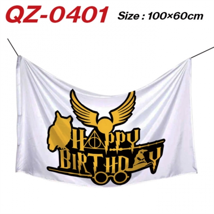 Harry Potter  Anime Full Color Watermark Printing Banner 100X60CM