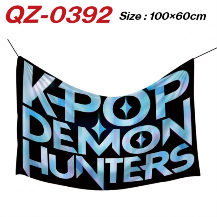 K-Pop Demon Hunters Anime Full Color Watermark Printing Banner 100X60CM