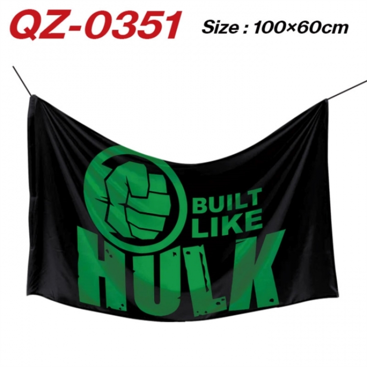 Marvel Anime Full Color Watermark Printing Banner 100X60CM