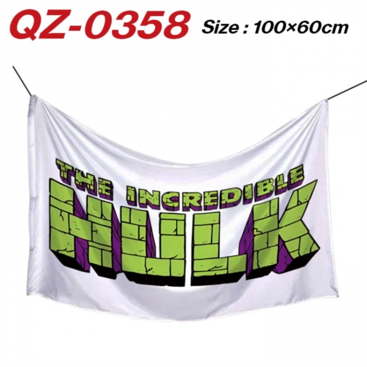 Marvel Anime Full Color Watermark Printing Banner 100X60CM