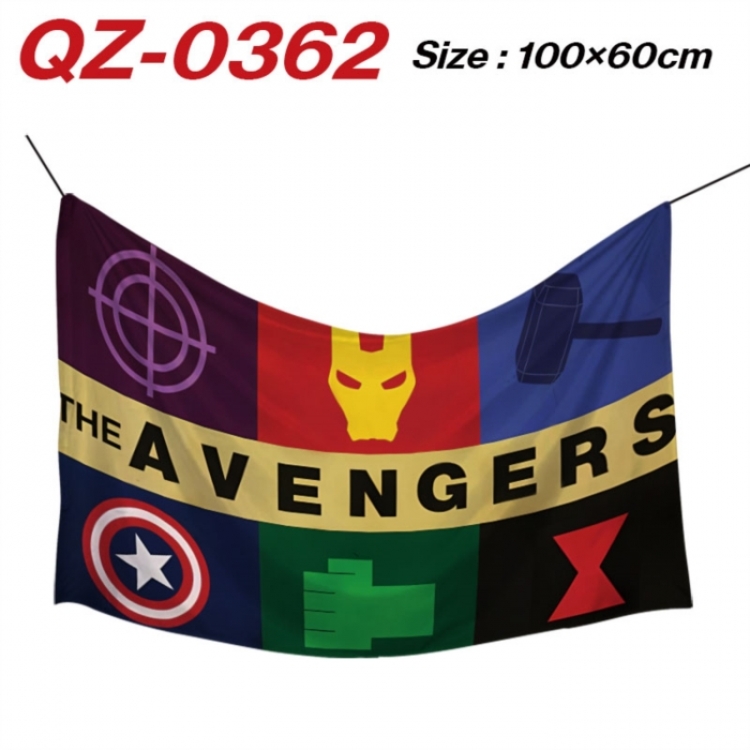 Marvel Anime Full Color Watermark Printing Banner 100X60CM