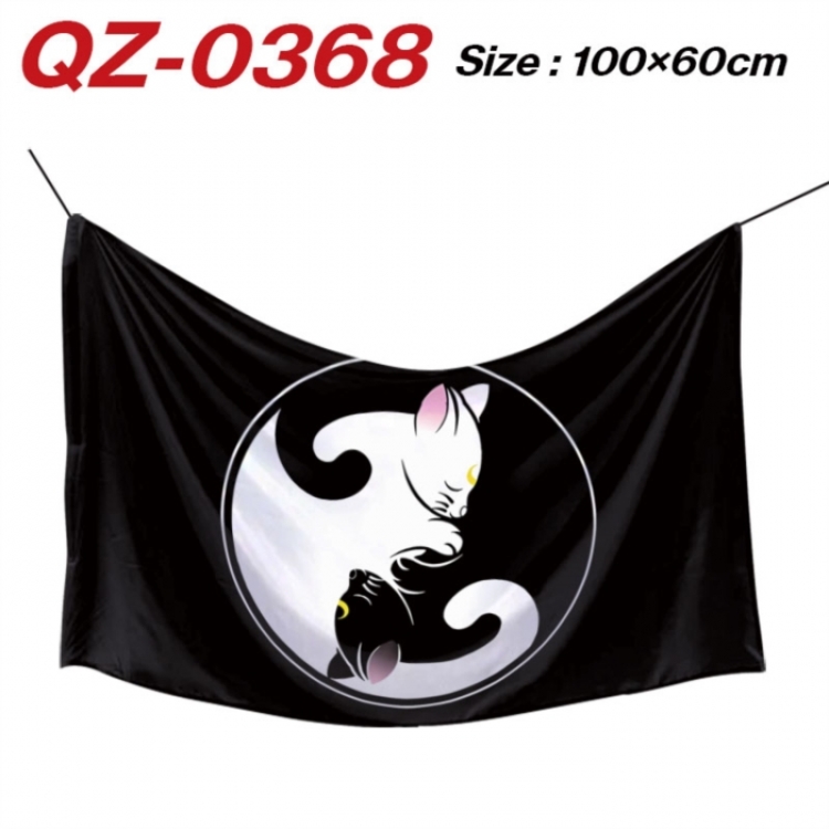 sailormoon Anime Full Color Watermark Printing Banner 100X60CM