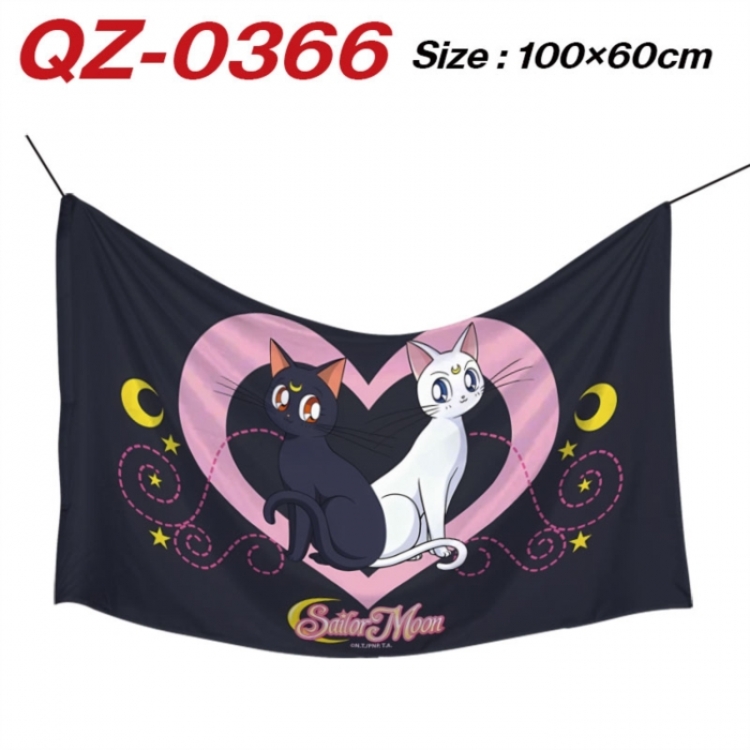 sailormoon Anime Full Color Watermark Printing Banner 100X60CM