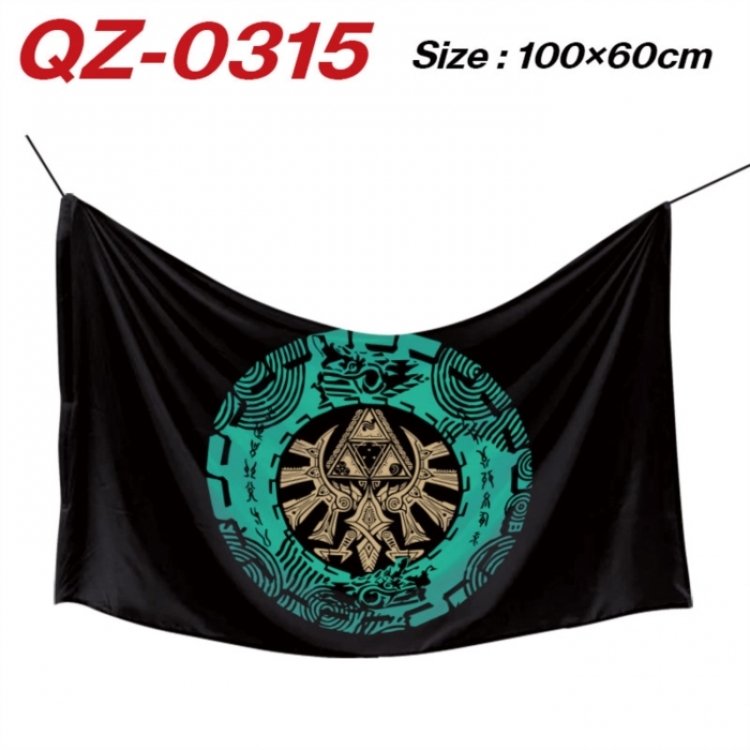 The Legend of Zelda  Anime Full Color Watermark Printing Banner 100X60CM