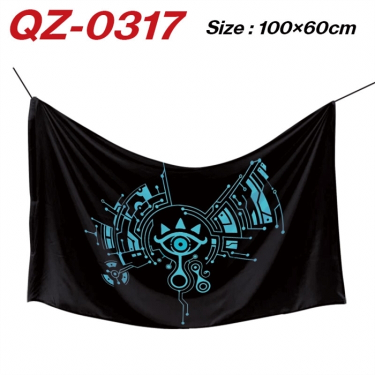 The Legend of Zelda  Anime Full Color Watermark Printing Banner 100X60CM