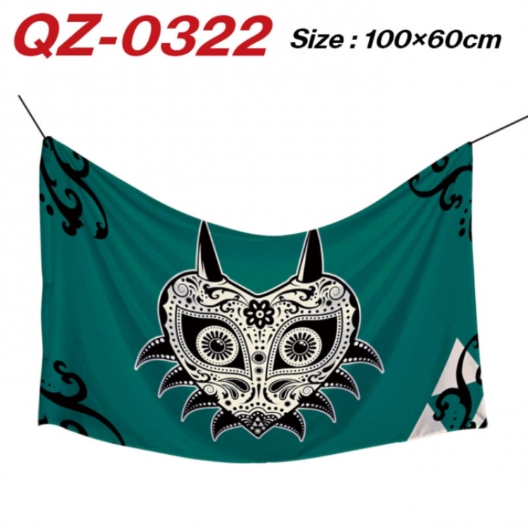 The Legend of Zelda  Anime Full Color Watermark Printing Banner 100X60CM