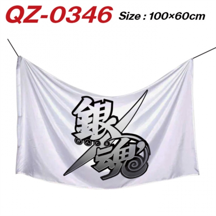 Gintama Anime Full Color Watermark Printing Banner 100X60CM