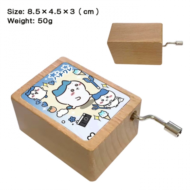 Chiikawa Anime printed wooden music box music box music box Christmas gift 8.5x4.5x3cm
