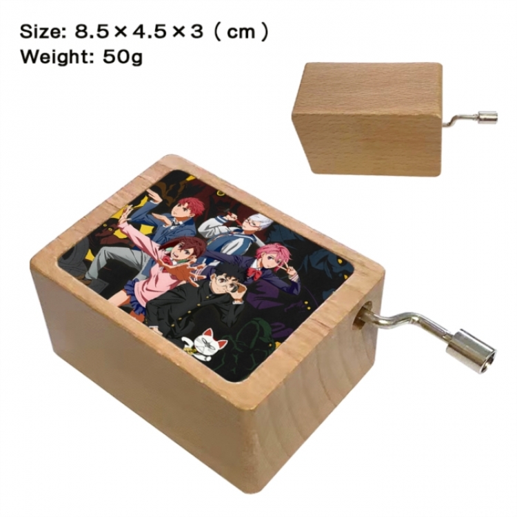 DANDADAN Anime printed wooden music box music box music box Christmas gift 8.5x4.5x3cm