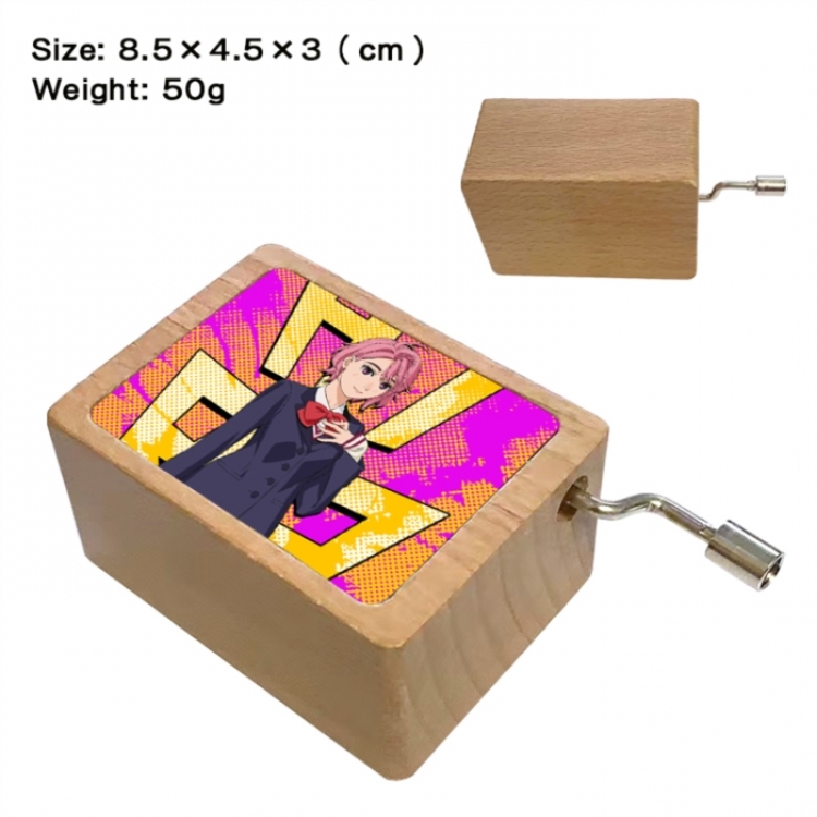 DANDADAN Anime printed wooden music box music box music box Christmas gift 8.5x4.5x3cm