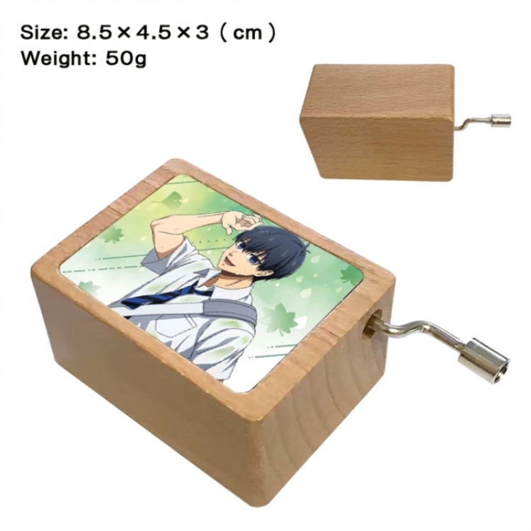 BLUE LOCK Anime printed wooden music box music box music box Christmas gift 8.5x4.5x3cm