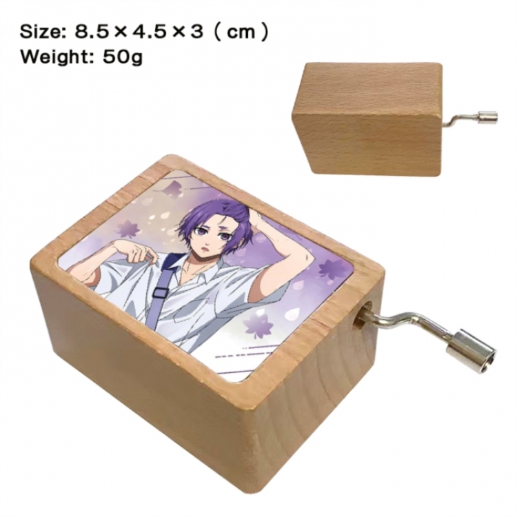 BLUE LOCK Anime printed wooden music box music box music box Christmas gift 8.5x4.5x3cm