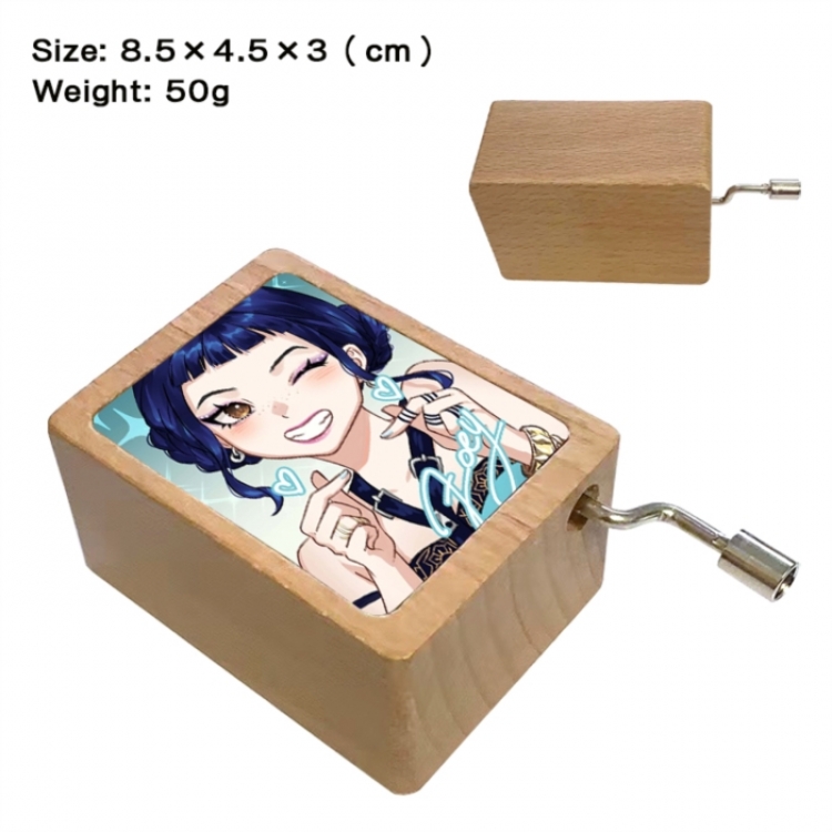 K-Pop Demon Hunters Anime printed wooden music box music box music box Christmas gift 8.5x4.5x3cm