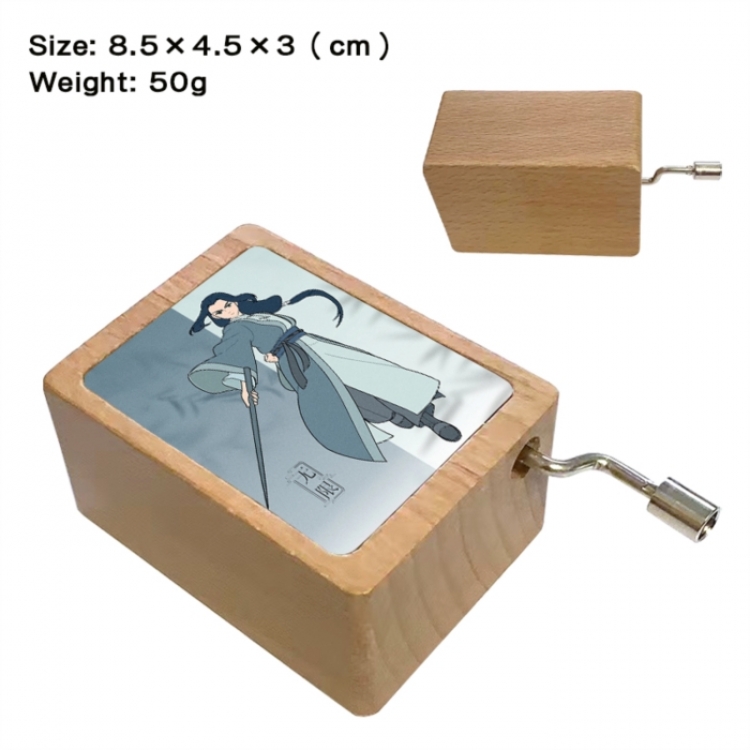 The Legend of Hei Anime printed wooden music box music box music box Christmas gift 8.5x4.5x3cm