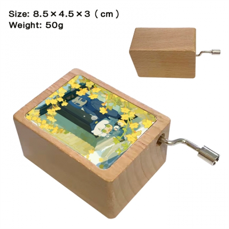 The Legend of Hei Anime printed wooden music box music box music box Christmas gift 8.5x4.5x3cm