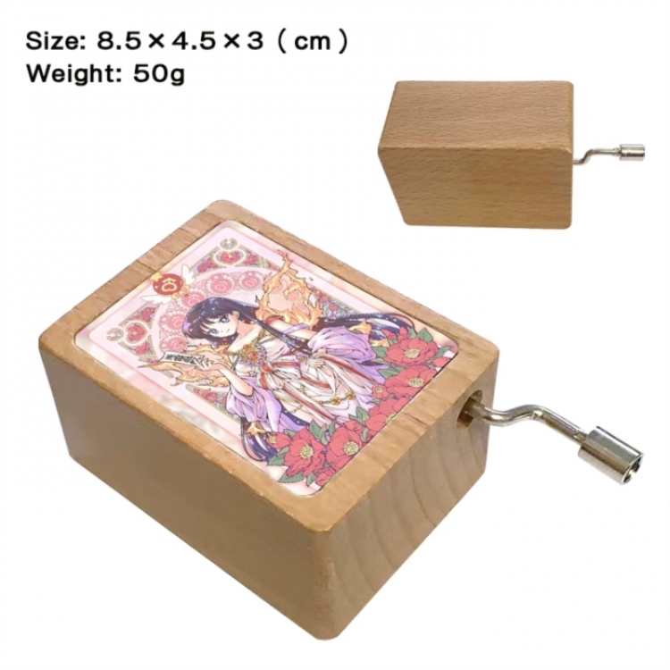 sailormoon Anime printed wooden music box music box music box Christmas gift 8.5x4.5x3cm