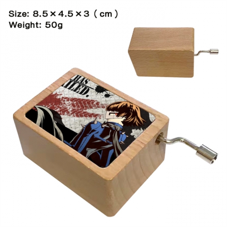 Megami Ibunroku Persona Anime printed wooden music box music box music box Christmas gift 8.5x4.5x3cm