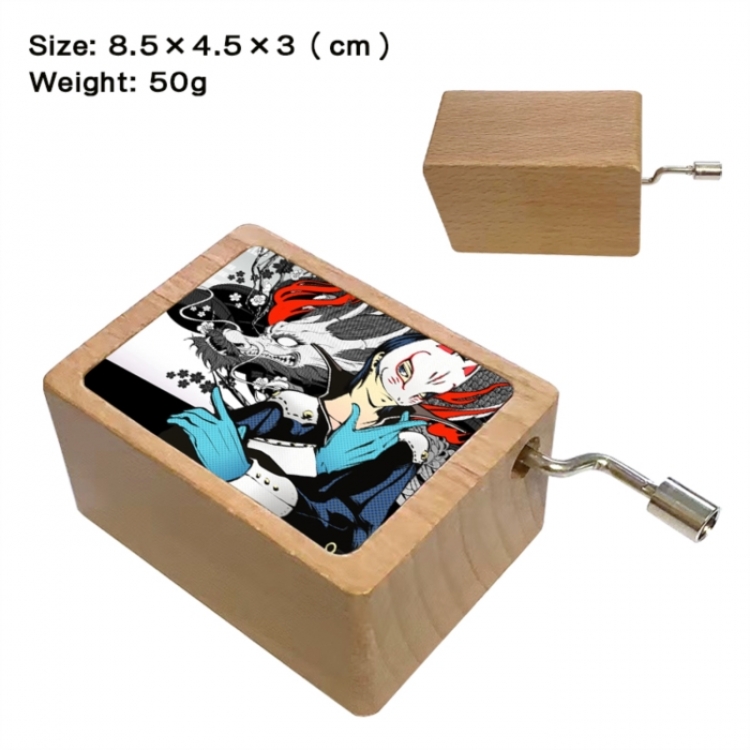 Megami Ibunroku Persona Anime printed wooden music box music box music box Christmas gift 8.5x4.5x3cm