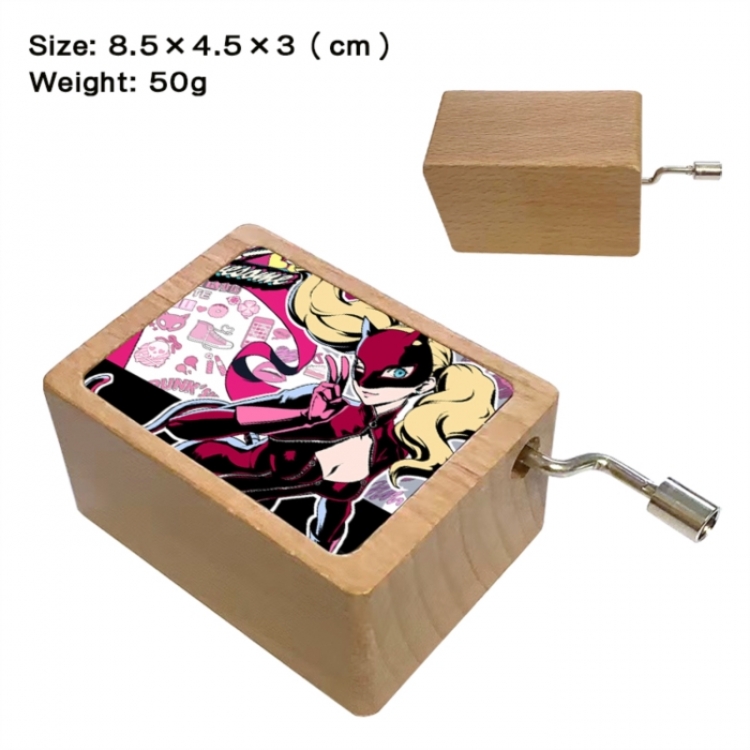 Megami Ibunroku Persona Anime printed wooden music box music box music box Christmas gift 8.5x4.5x3cm