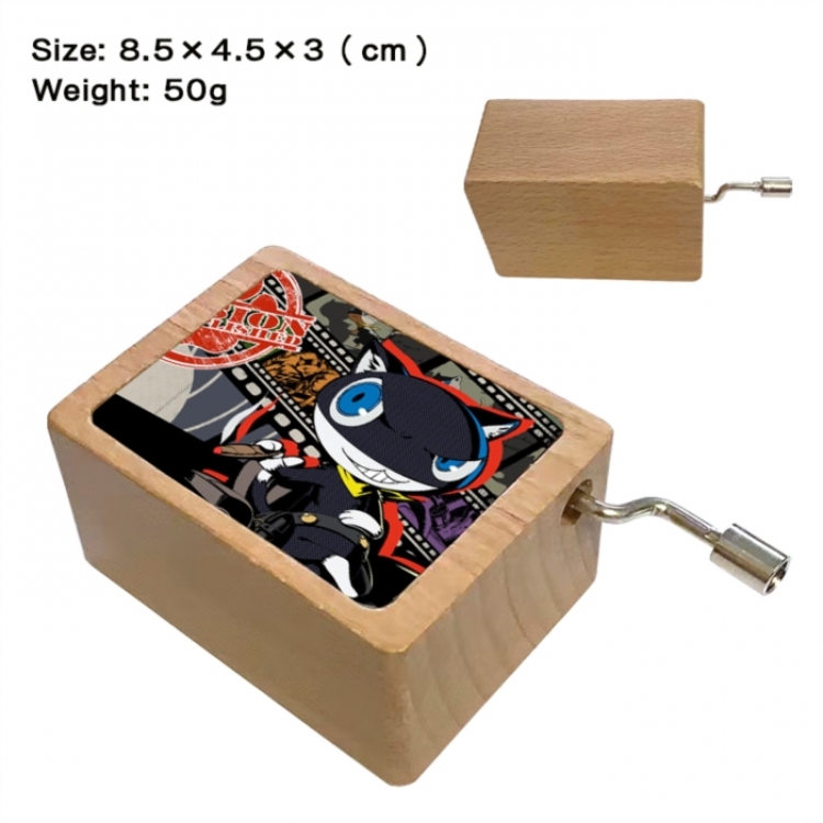Megami Ibunroku Persona Anime printed wooden music box music box music box Christmas gift 8.5x4.5x3cm