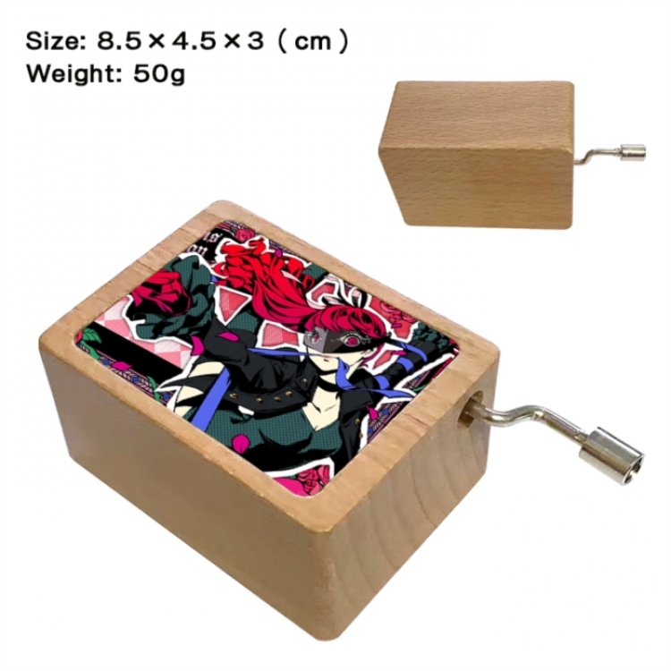 Megami Ibunroku Persona Anime printed wooden music box music box music box Christmas gift 8.5x4.5x3cm