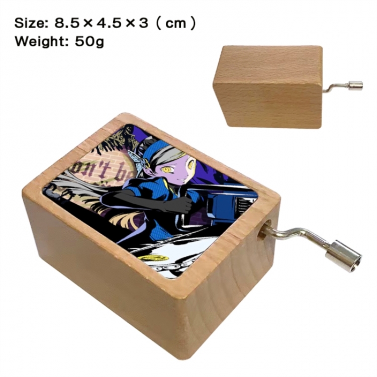 Megami Ibunroku Persona Anime printed wooden music box music box music box Christmas gift 8.5x4.5x3cm