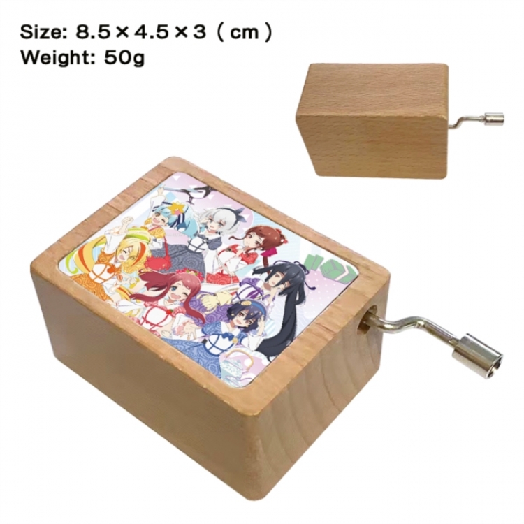 ZombieLandSaga Anime printed wooden music box music box music box Christmas gift 8.5x4.5x3cm