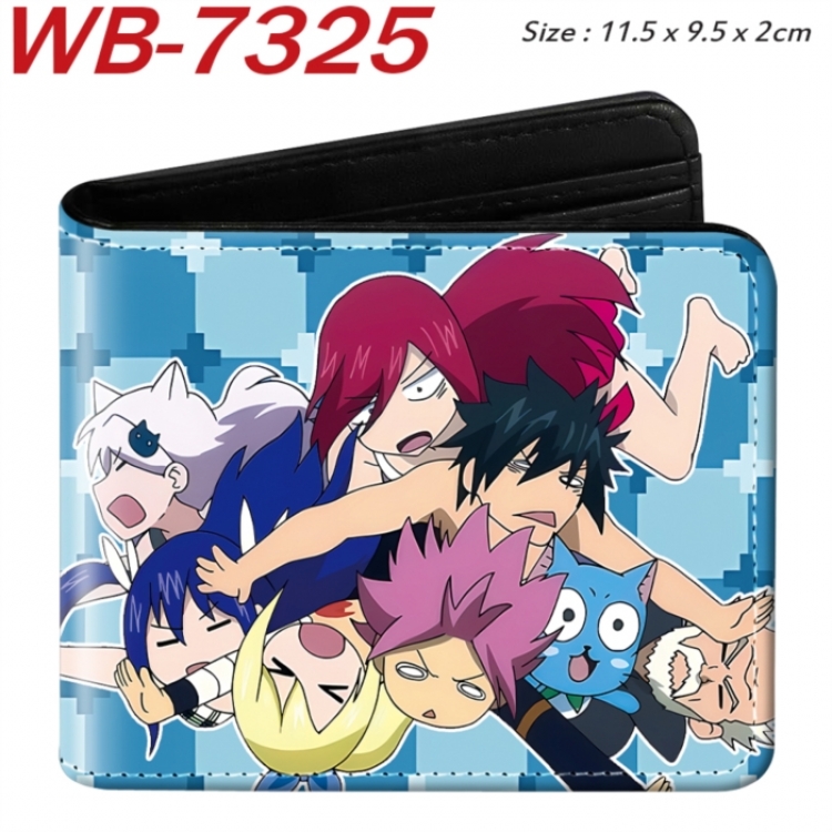 Fairy tail Animation color PU leather half fold wallet 11.5X9X2CM