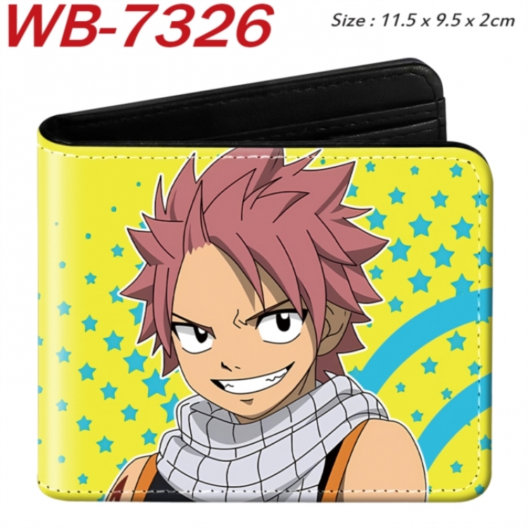 Fairy tail Animation color PU leather half fold wallet 11.5X9X2CM