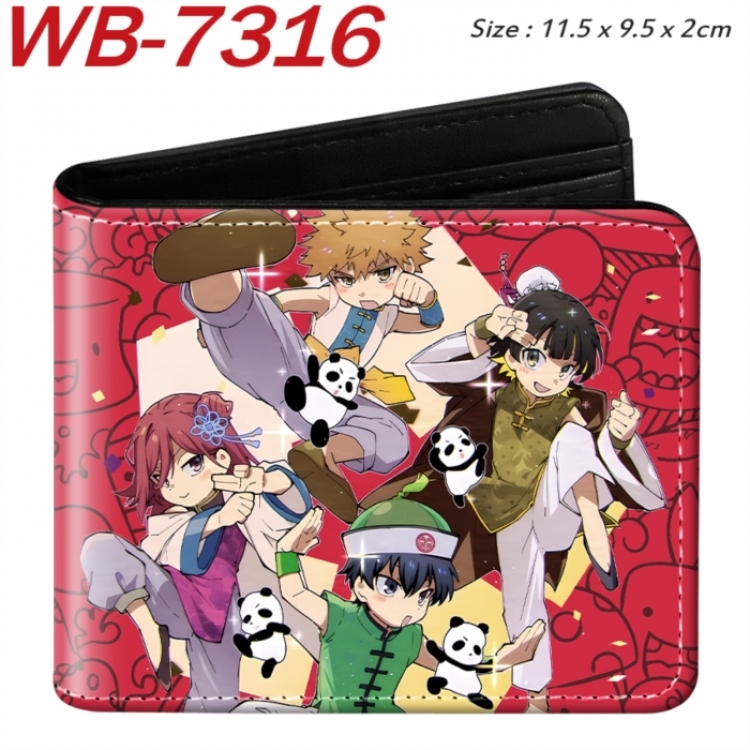 BLUE LOCK Animation color PU leather half fold wallet 11.5X9X2CM