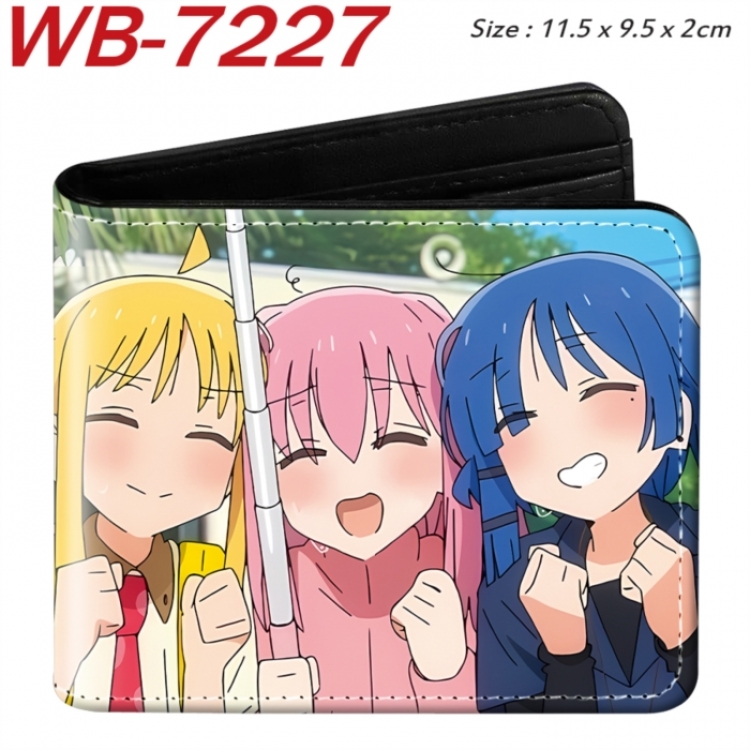 BOCCHI THE ROCK! Animation color PU leather half fold wallet 11.5X9X2CM