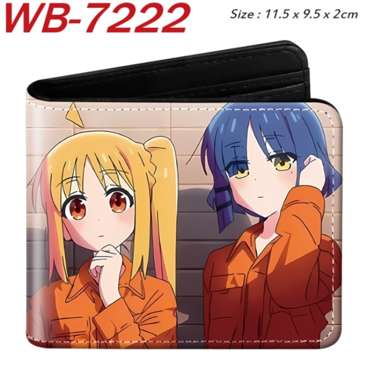BOCCHI THE ROCK! Animation color PU leather half fold wallet 11.5X9X2CM