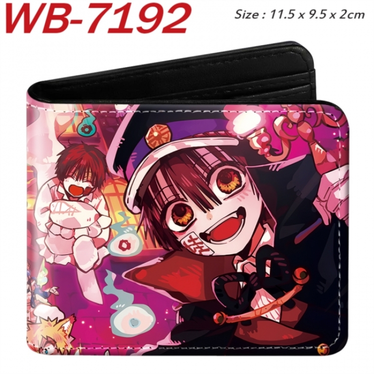 Toilet-bound Hanako-kun Animation color PU leather half fold wallet 11.5X9X2CM