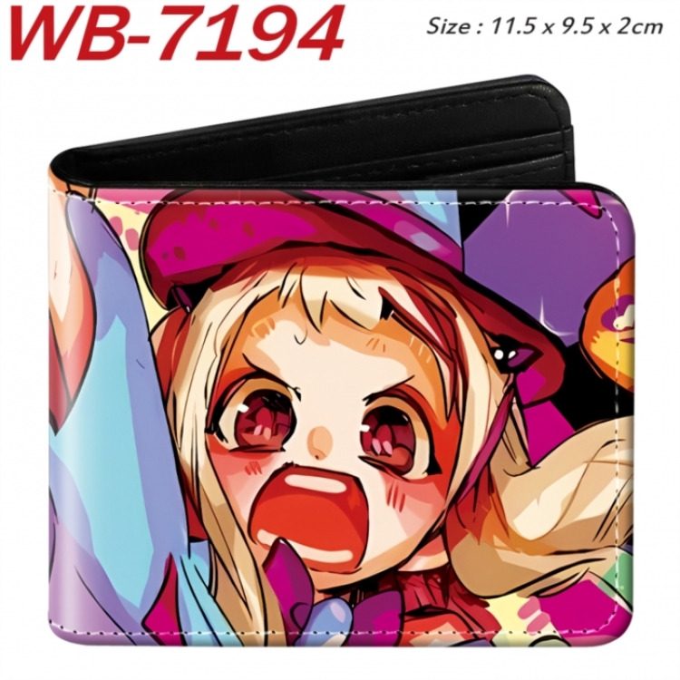 Toilet-bound Hanako-kun Animation color PU leather half fold wallet 11.5X9X2CM