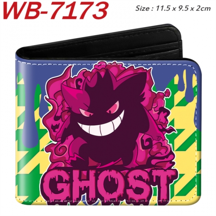 Pokemon Animation color PU leather half fold wallet 11.5X9X2CM