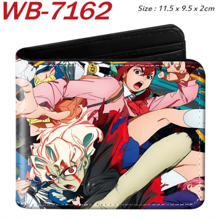 DANDADAN Animation color PU leather half fold wallet 11.5X9X2CM
