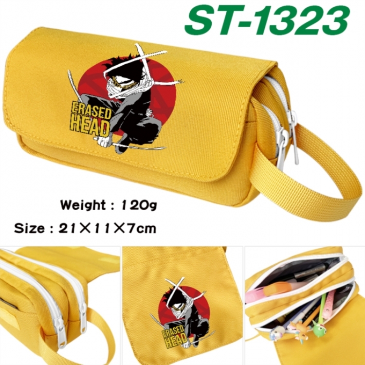 My Hero Academia Anime waterproof canvas portable double-layer pencil bag cosmetic bag 21x11x7cm