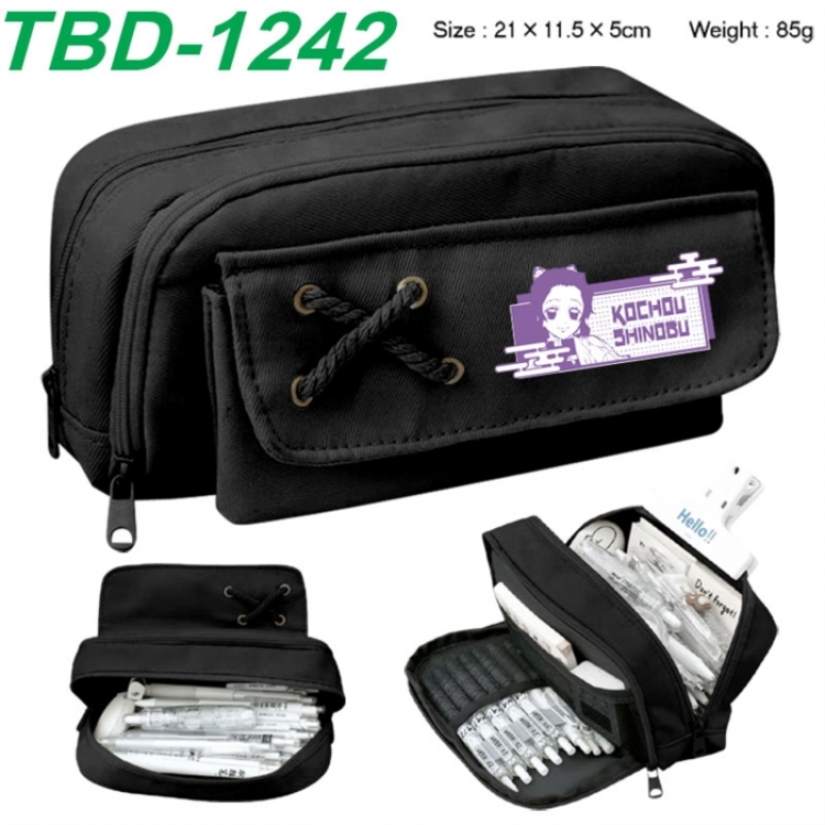 Demon Slayer Kimets Anime waterproof large capacity stationery box pencil case 21x11.5x5cm 85g