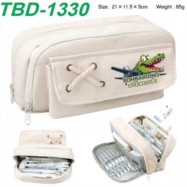  The Classic of Mountains and Rivers Anime waterproof large capacity stationery box pencil case 21x11.5x5cm 85g