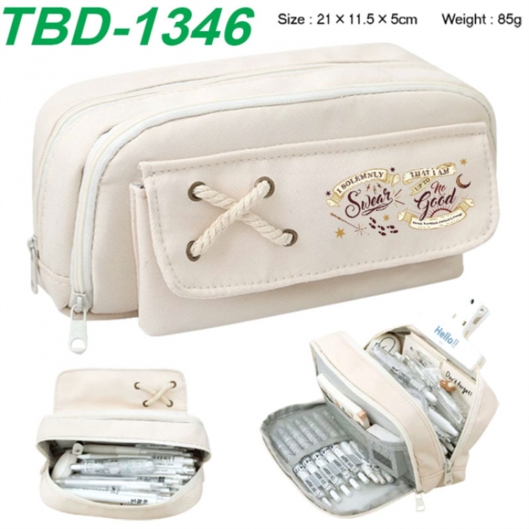 Harry Potter Anime waterproof large capacity stationery box pencil case 21x11.5x5cm 85g