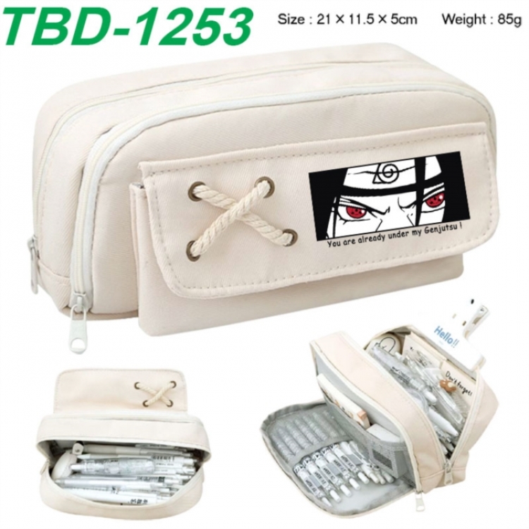 Naruto Anime waterproof large capacity stationery box pencil case 21x11.5x5cm 85g