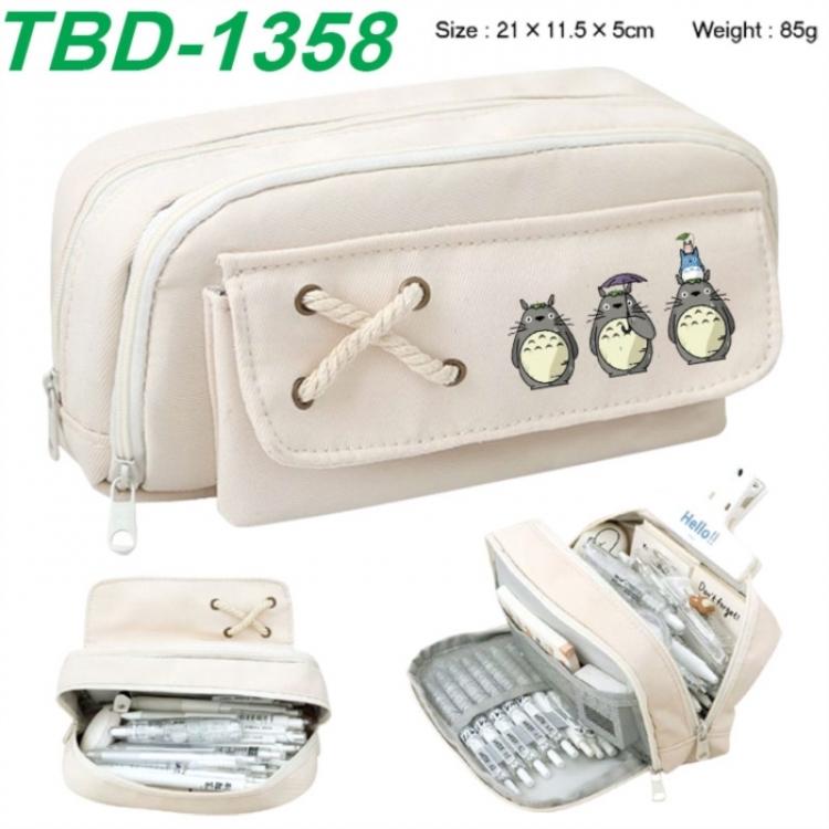 TOTORO Anime waterproof large capacity stationery box pencil case 21x11.5x5cm 85g